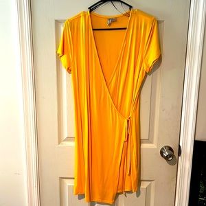 Gold/Yellow H&M wrap dress